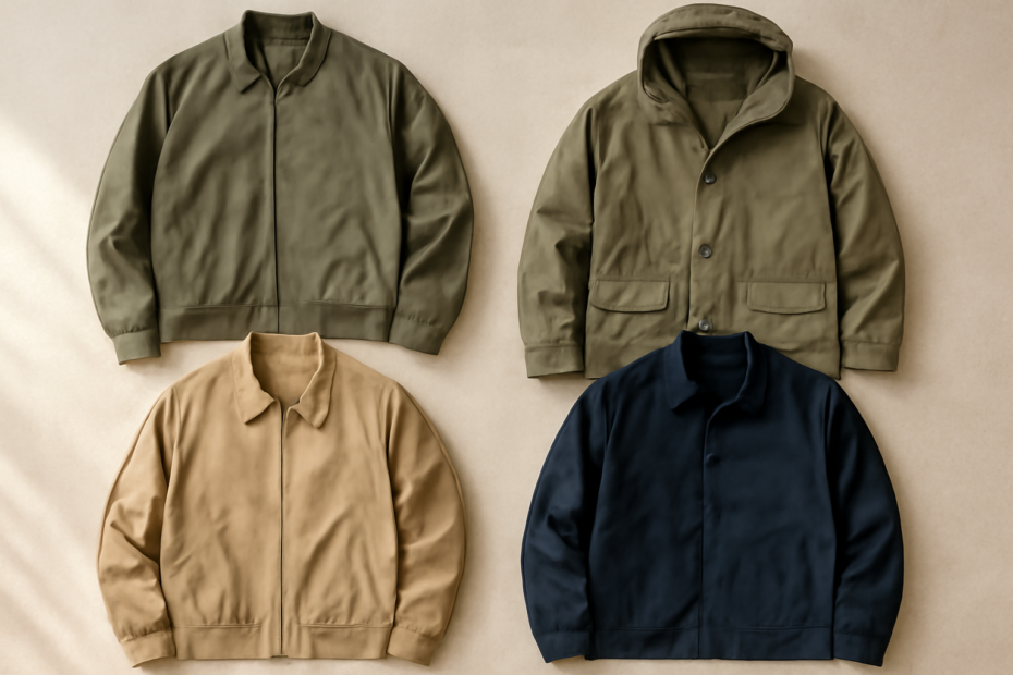 Perbandingan gaya outerwear pria: bomber, parka, harrington, dan coach jacket